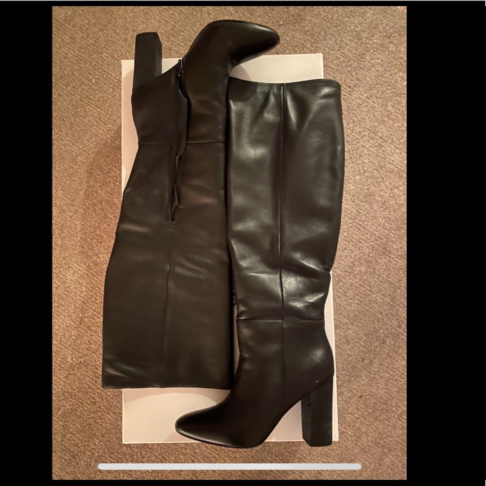 Charles David Wide Calf Leather Boot - Picture 2 of 4